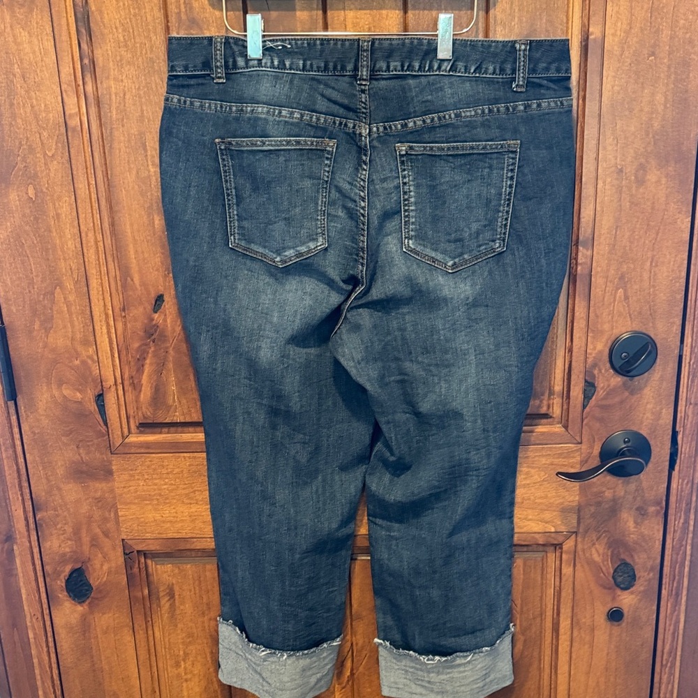 Westport Dark Blue Cropped Jeans - Picture 6 of 6